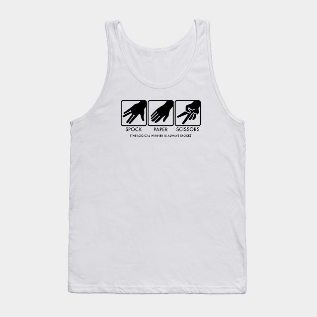 STAR TREK PAPER SCISSORS Tank Top by ROBZILLA